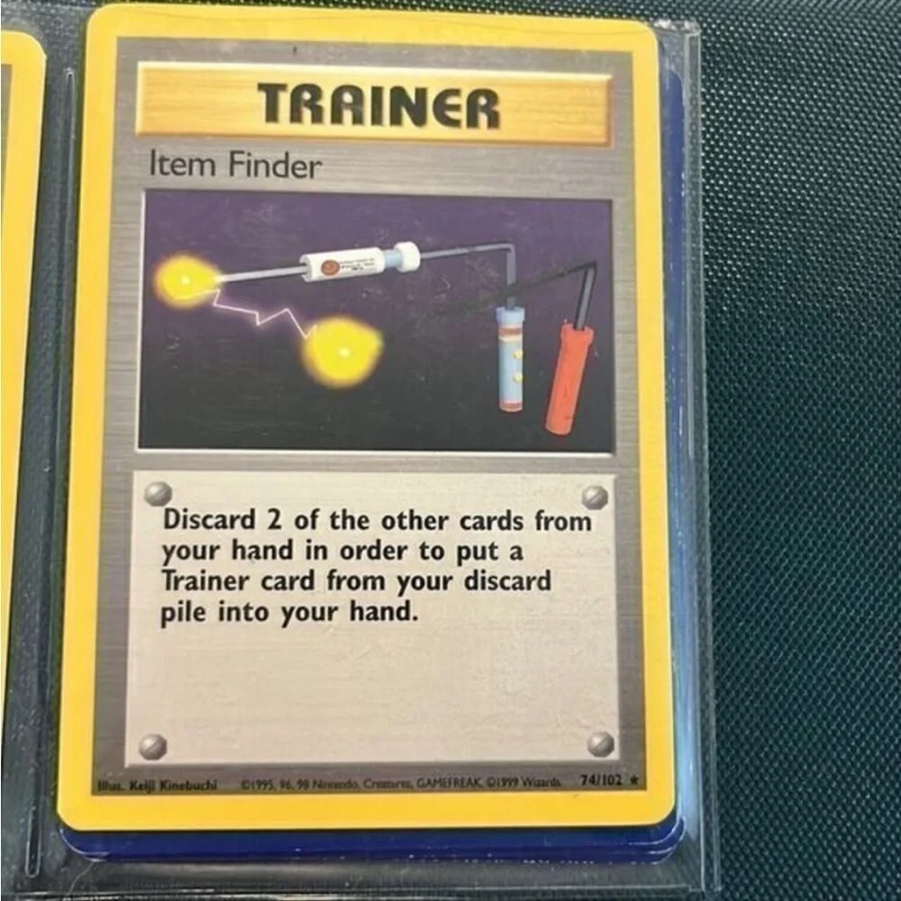 Vintage Rare - Item Finder Base Set Non-Holo Pokemon Card 74/102 - VG